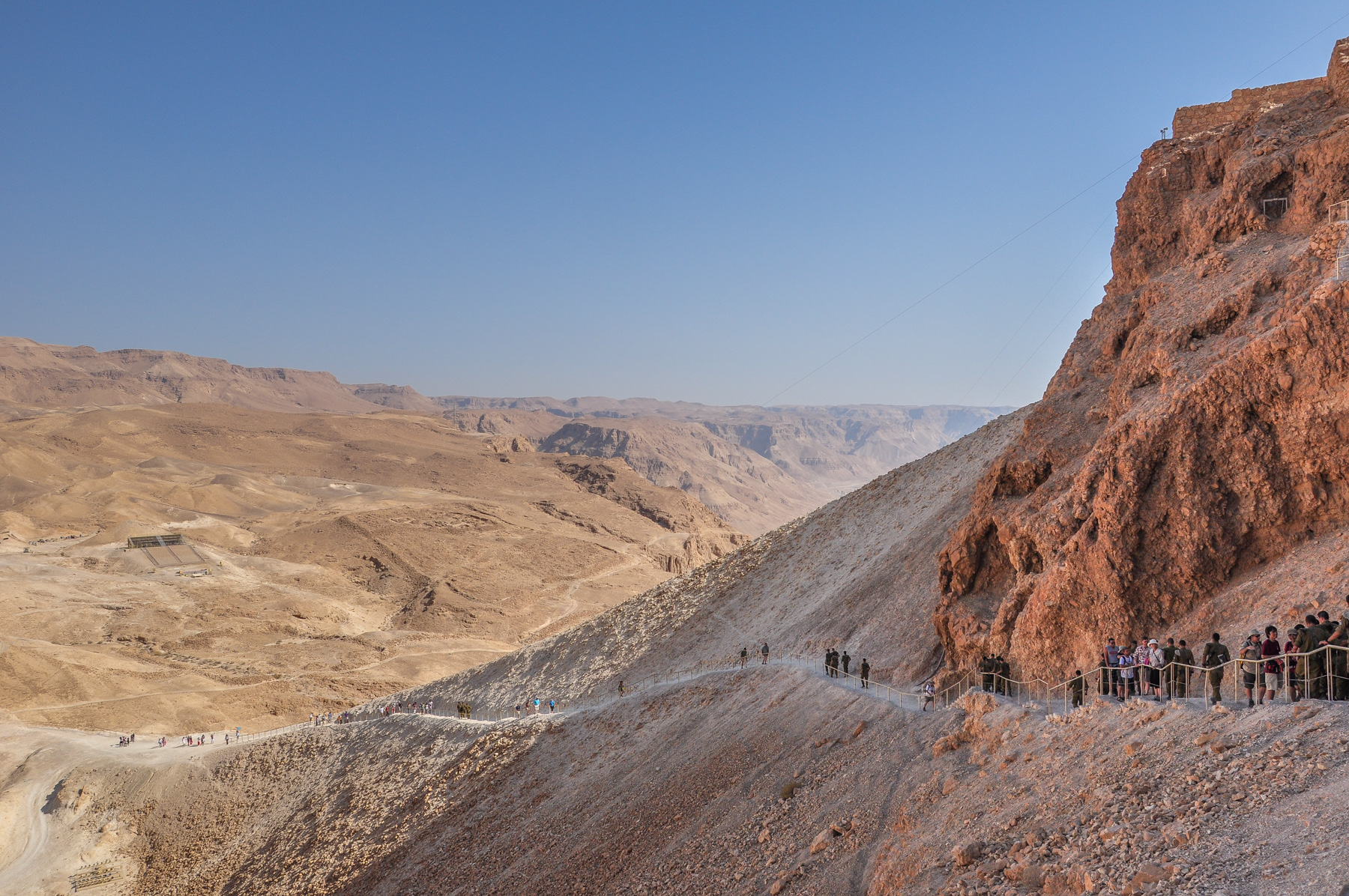 Mosada Ramp Roman Ramp 3 — Masada Roman Ramp and Camps — Holy Land Photos