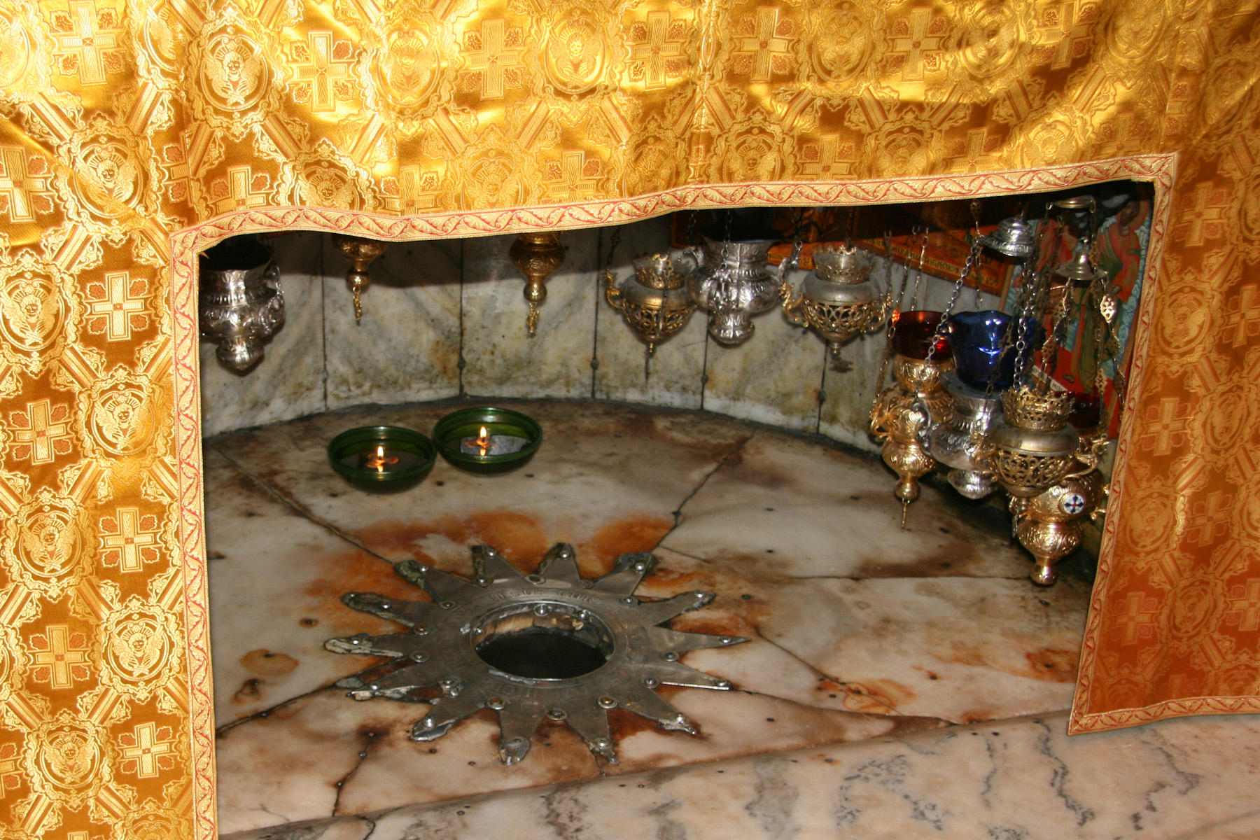 Grotto Star Grotto Star — Bethlehem Church of the Nativity — Holy Land Photos