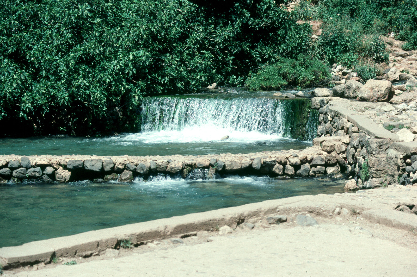 Philippi Spring Spring and Falls — Caesarea Philippi — Holy Land Photos