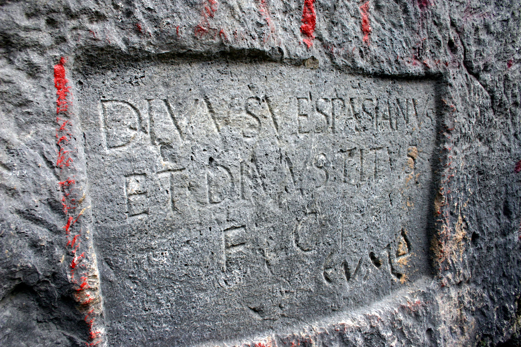 Divine Vespasian and Titus Inscription — Seleucia Pieria — Holy Land Photos